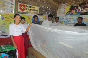 Malariabekämpfung in Myanmar