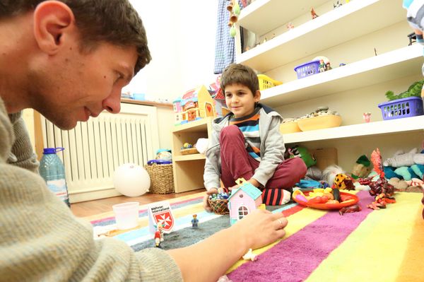 Für die Arbeit mit Kindern gibt es auch speziell eingerichtete Therapiezimmer. Foto: Pavlo Titko/Malteser Ukraine