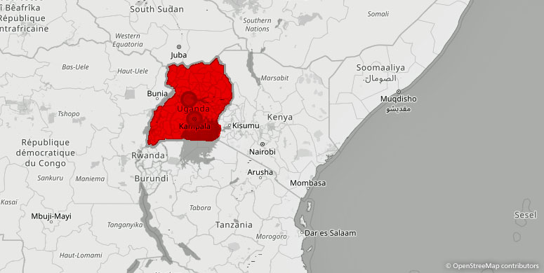 Standorte in Uganda