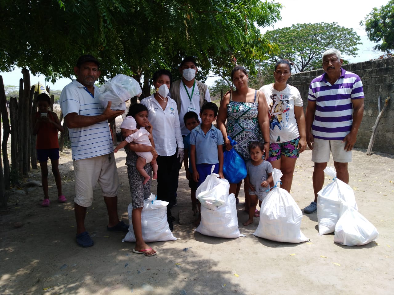 Kolumbien: Venezolanische Flüchtlinge erhalten Lebensmittelhilfe.