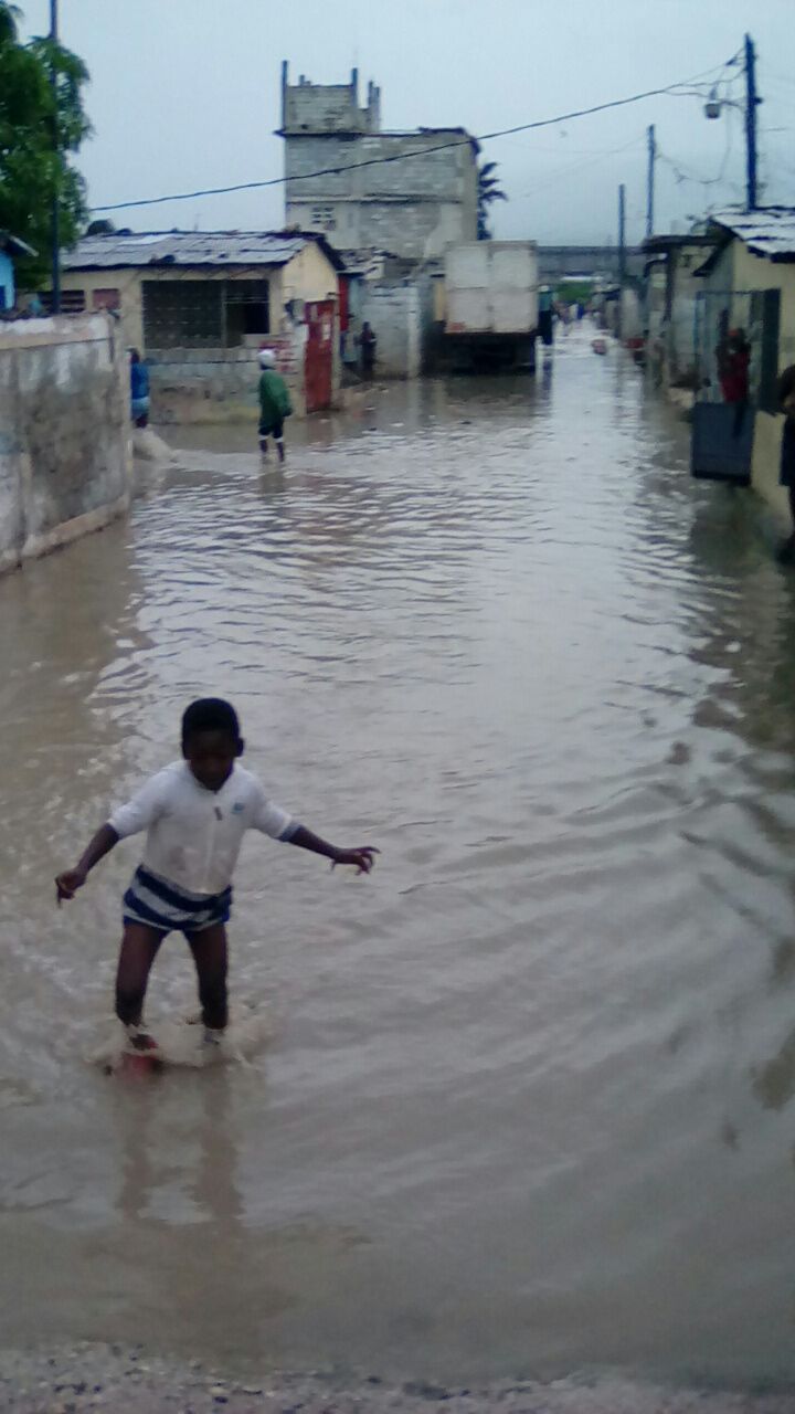 Inondations à Cité Soleil, un bidonville de la capitale Port-au-Prince, en Haïti. Photo : Malteser International