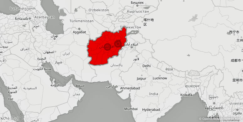 Standorte in Afghanistan