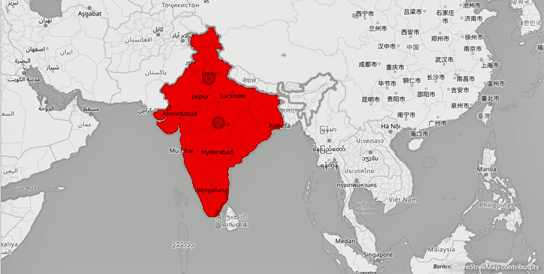 Standorte in Indien