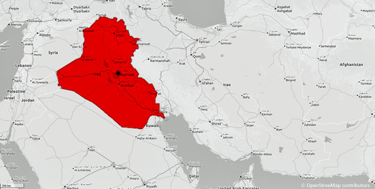 Standorte im Irak