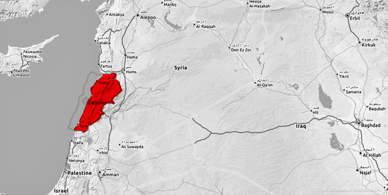 Standorte im Libanon