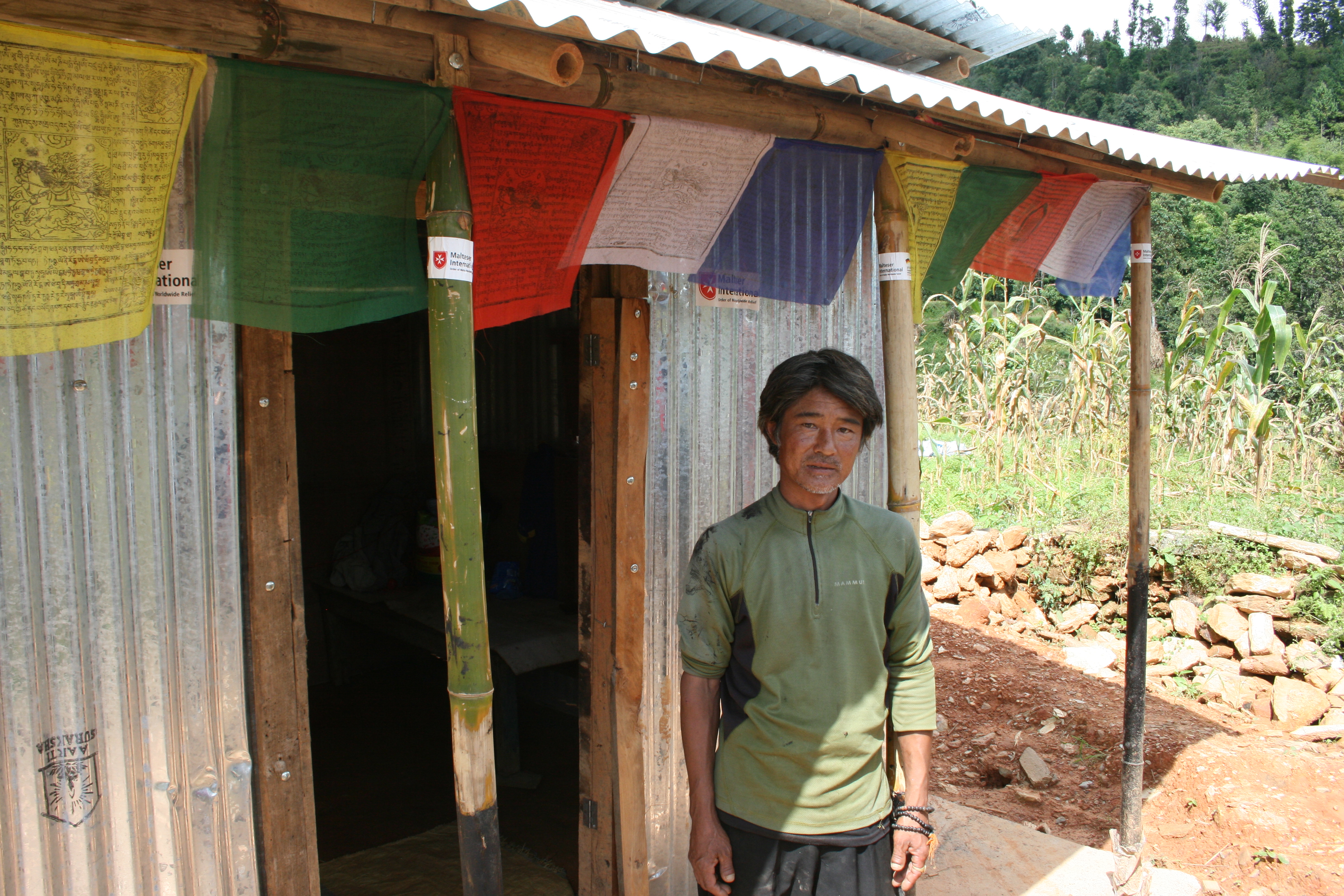 We rebuilt houses, and provided building material for almost 13,000 people