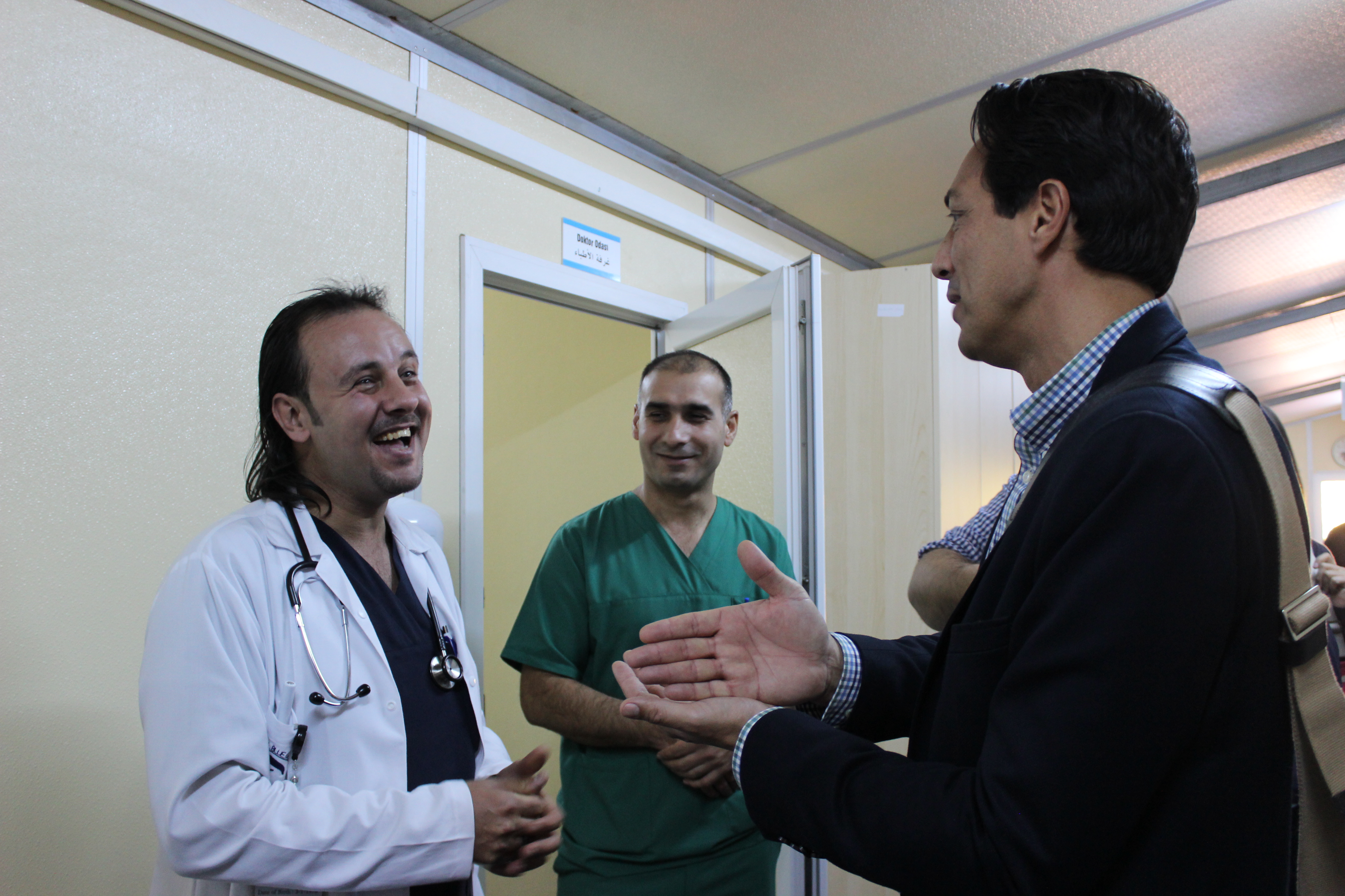 Vice Secretary General, Sid Peruvemba, visits a Malteser International medical facility for Syrian refugees in Kilis, Turkey.