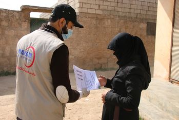 Sensibilisation au coronavirus en Syrie
