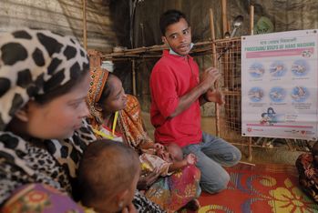 Hygiene awareness training in Bangladesh