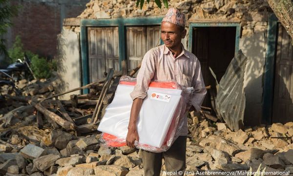 Wiederaufbau nach einem Erdbeben in Nepal