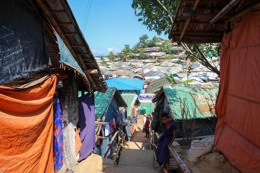 Refugee camp in Cox's Bazar, Bangladesh