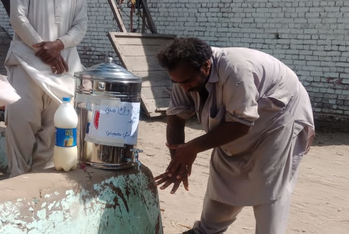 Pakistan Handwaschstation Coronavirus