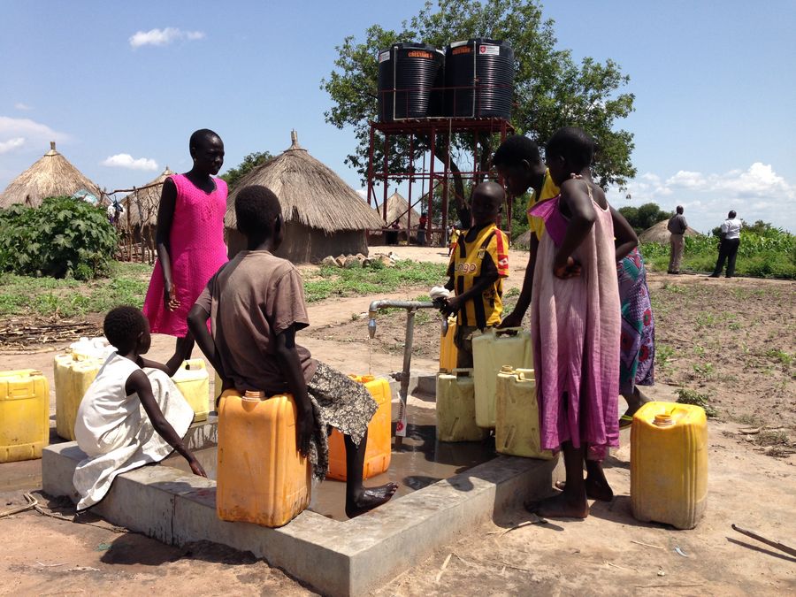 Wasserstelle in Uganda
