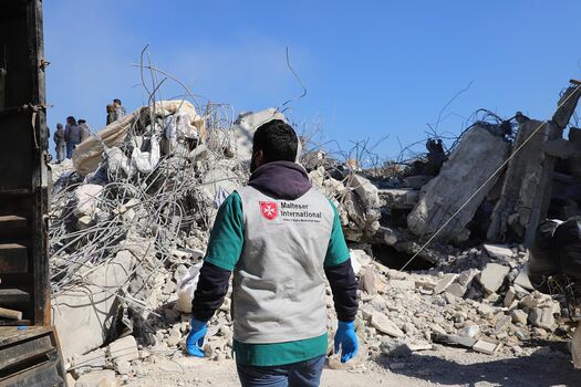 Verwüstung nach Erdbeben in Syrien