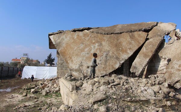 Zerstörte Gebäude in Syrien