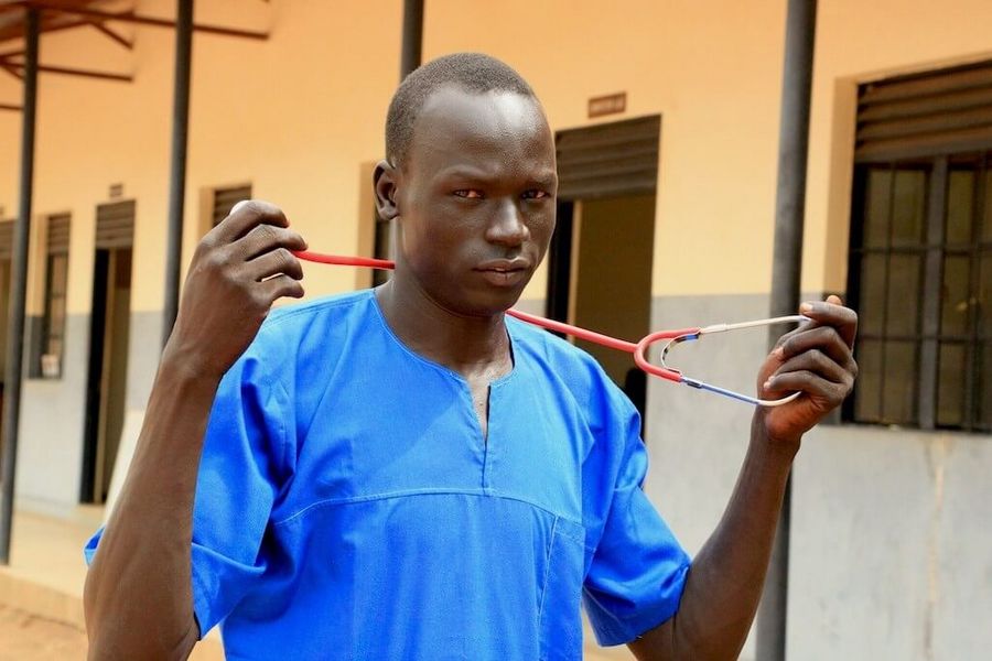 Malteser International is training Martino to be a nurse: Photo: Nyokabi Kahura / African Visuals Media